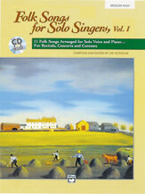 Folk Songs for Solo Singers, Vol. 1 - medium high (CD included)