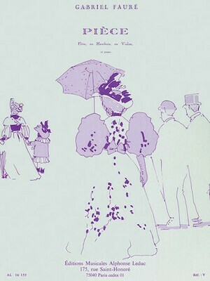 Piece for flute, oboe, or violin and piano (FL4027)