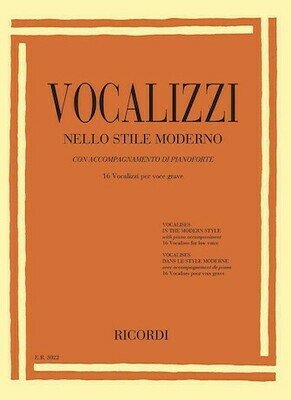 Vocalises in the Modern Style - Low Voice Vocalises in the Modern Style - Low Voice
