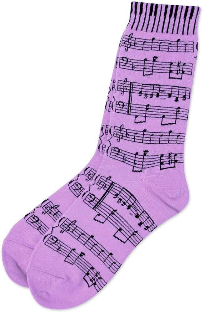 Lavender Sheet Music Socks