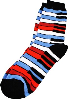 Blue Rainbow Keyboard Socks