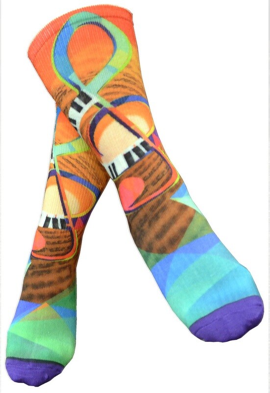 Sublimation G clef Socks