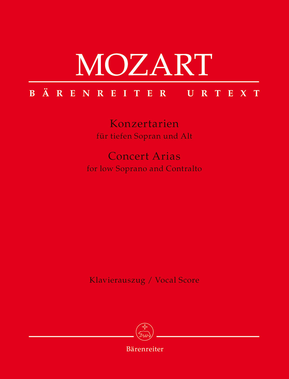 Concert Arias for low Soprano and Contralto