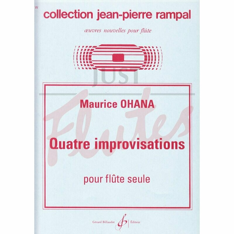 Quatre Improvisations for Unaccompanied Flute [FL7023]