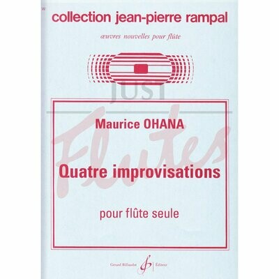 Quatre Improvisations for Unaccompanied Flute [FL7023]