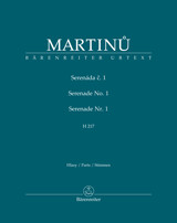 Serenade No. 1 H. 217 for Clarinets, Horn, Violins, and Viola - Set of Parts