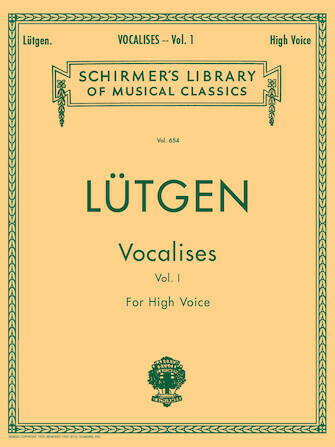 Lutgen: Vocalises (20 Daily Exercises) - High Voice