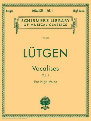 Lutgen: Vocalises (20 Daily Exercises) - High Voice