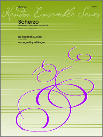 Scherzo, Movement II from Grand Trio, Op. 90 for flute trio [FT5018]