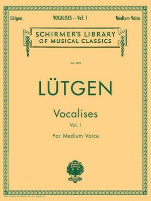Lutgen: Vocalises (20 Daily Exercises) - Medium voice
