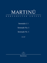 Serenade No. 1 H. 217 for Clarinet, Horn, Violins, and Viola Study Score