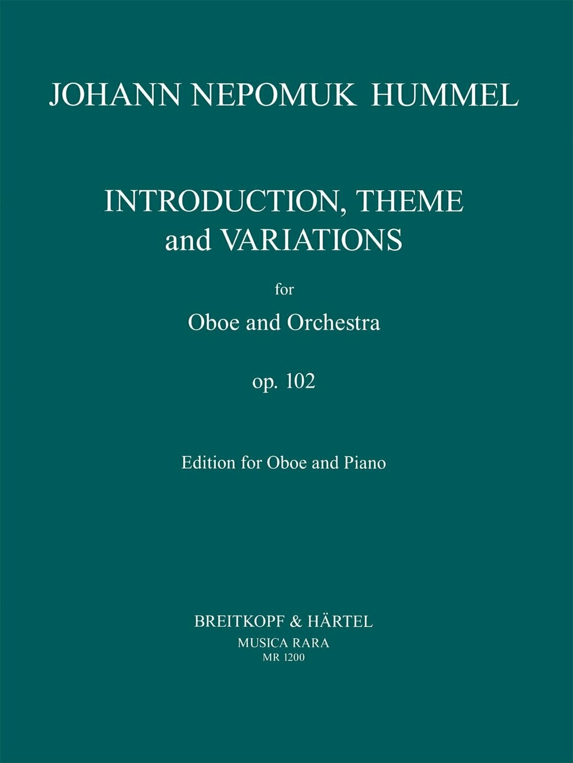 Introduction, Theme, and Variations - oboe and piano