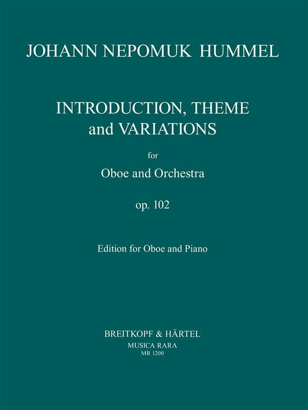 Introduction, Theme, and Variations - oboe and piano