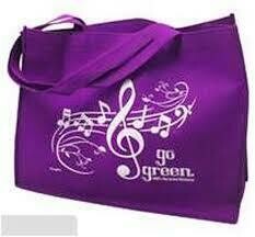 Reusable grocery bag/tote bag - purple