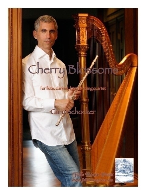 Cherry Blossoms - for flute, clarinet, harp, and string quartet