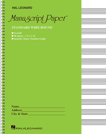 Standard Wirebound Manuscript Paper