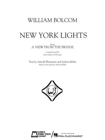 William Bolcom - New York Lights