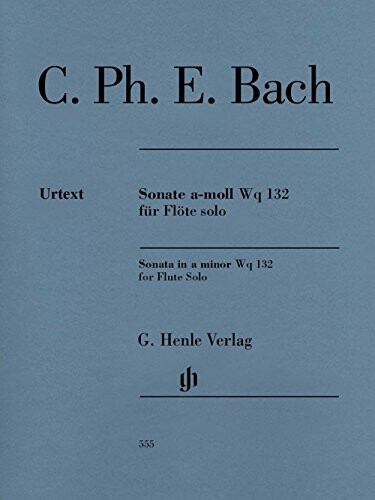 Sonata in A minor Wq 132 for flute solo