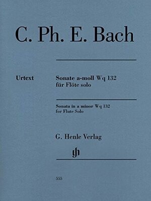 Sonata in A minor Wq 132 for flute solo