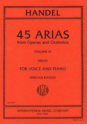 45 Arias from Operas and Oratorios Vol.3