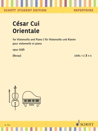 Cesar Cui Orientale for cello and piano