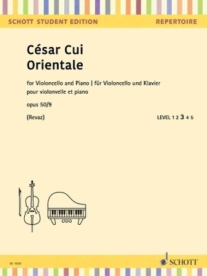 Cesar Cui Orientale for cello and piano Cesar Cui Orientale for cello and piano
