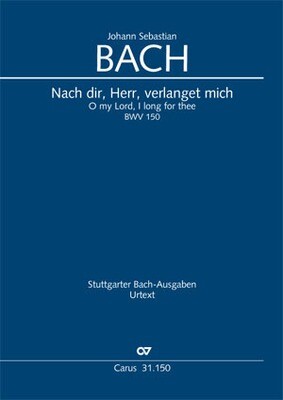 Cantata 150 (Nach dir, Herr, Verlanget mich) - vocal score