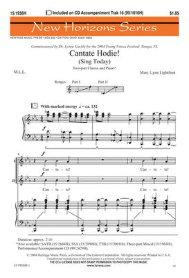 Cantate Hodie!