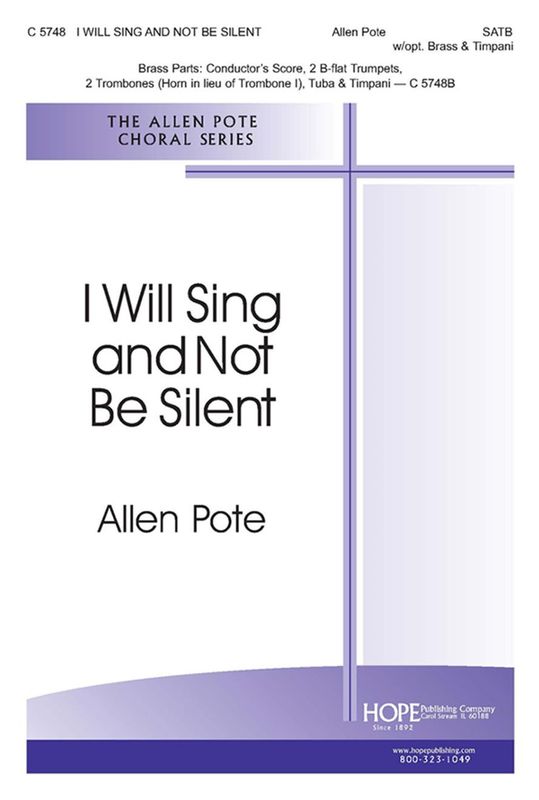 I Will Sing and Not Be Silent