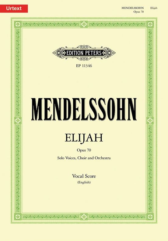 Elijah, op. 70 Vocal Score (English)