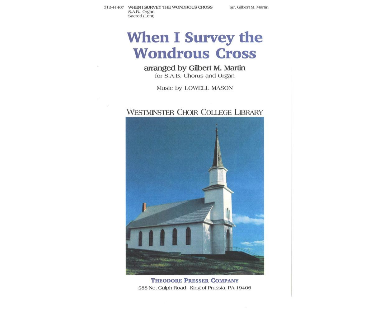 When I Survey The Wondrous Cross