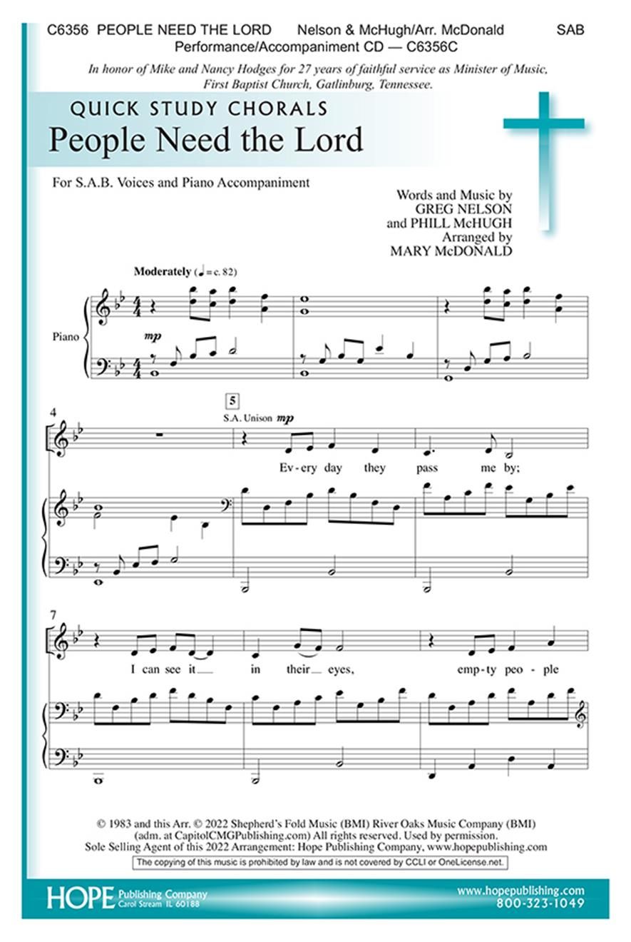 People Need the Lord