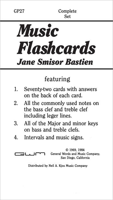 Bastien Music Flash Cards