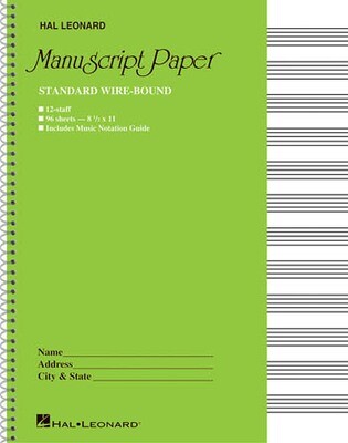 Standard Wirebound Manuscript Paper
