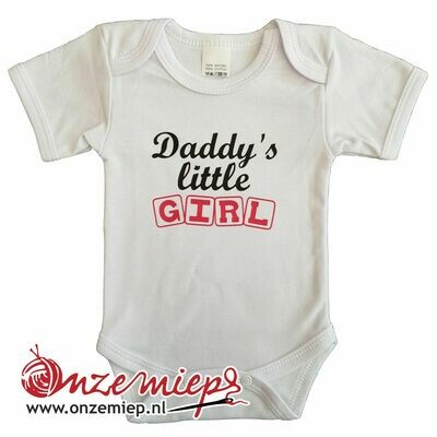 Witte romper met &quot;Daddy&#39;s little girl&quot;