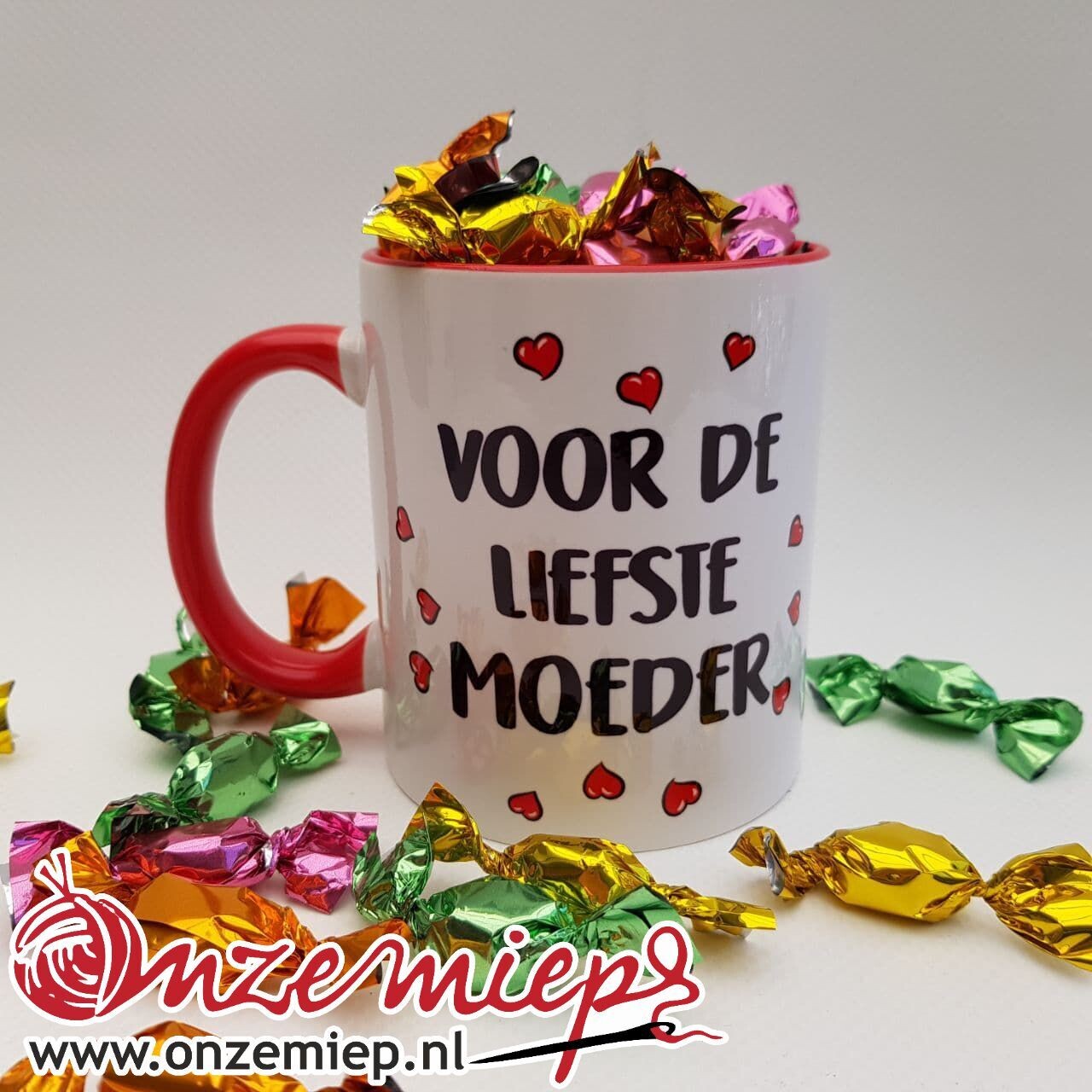 Mok of beker met &quot;Voor de liefste moeder&quot;
