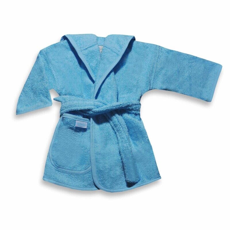 Baby badjasje - licht blauw