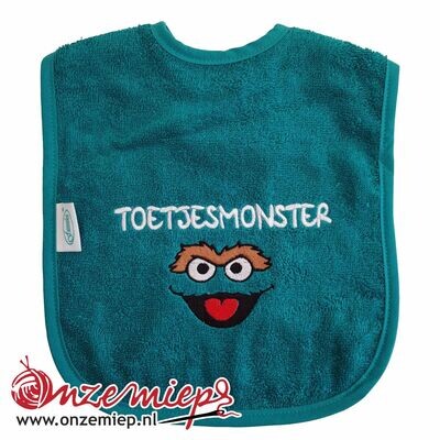 Lake green slab met &quot;Toetjesmonster&quot;