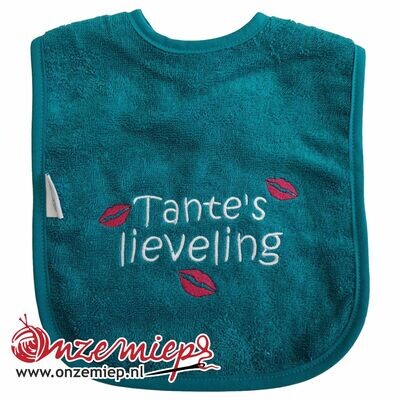 Lake green slab met &quot;Tante&#39;s lieveling&quot;