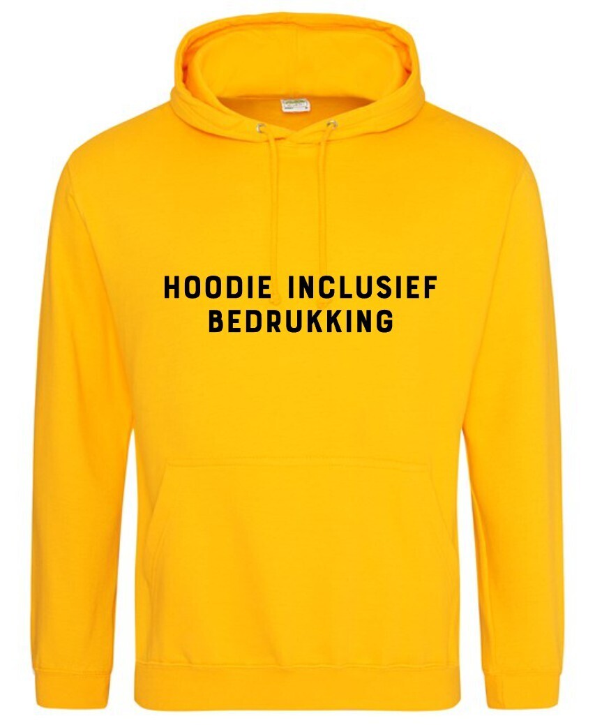 Hoodie inclusief bedrukking - gold