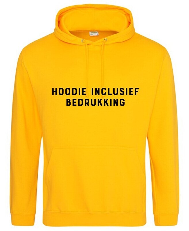 Hoodie inclusief bedrukking - gold