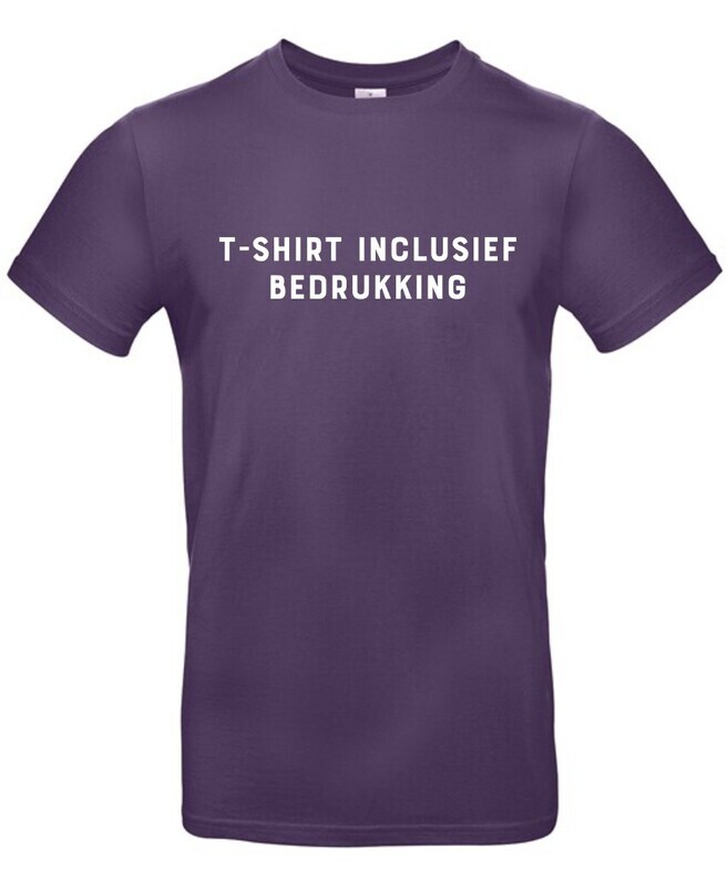 T-shirt inclusief bedrukking - urban purple