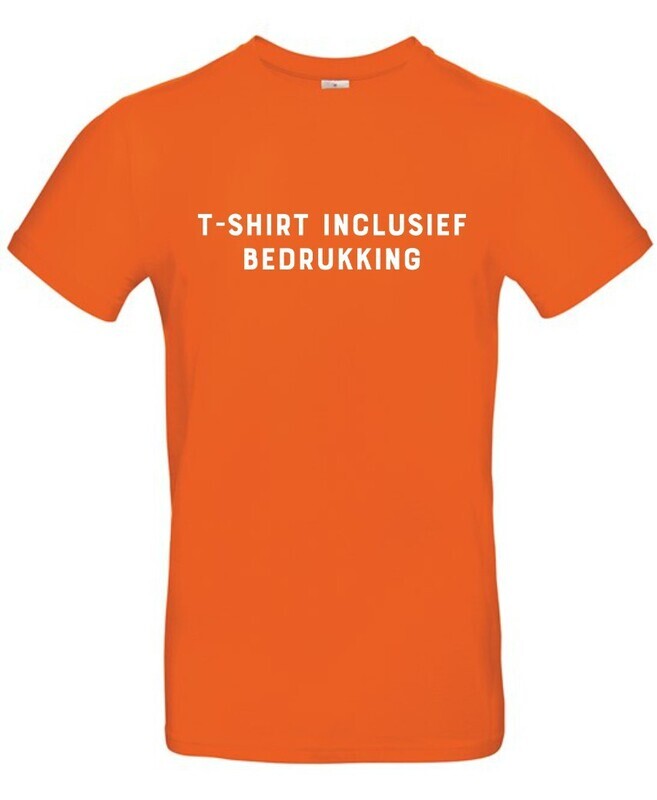 T-shirt inclusief bedrukking - orange