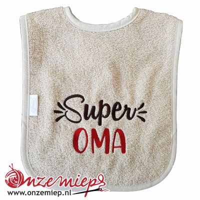 Crème slab met "Super Oma"