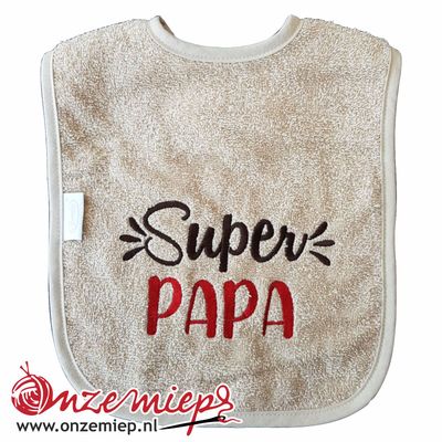 Crème slab met &quot;Super Papa&quot;