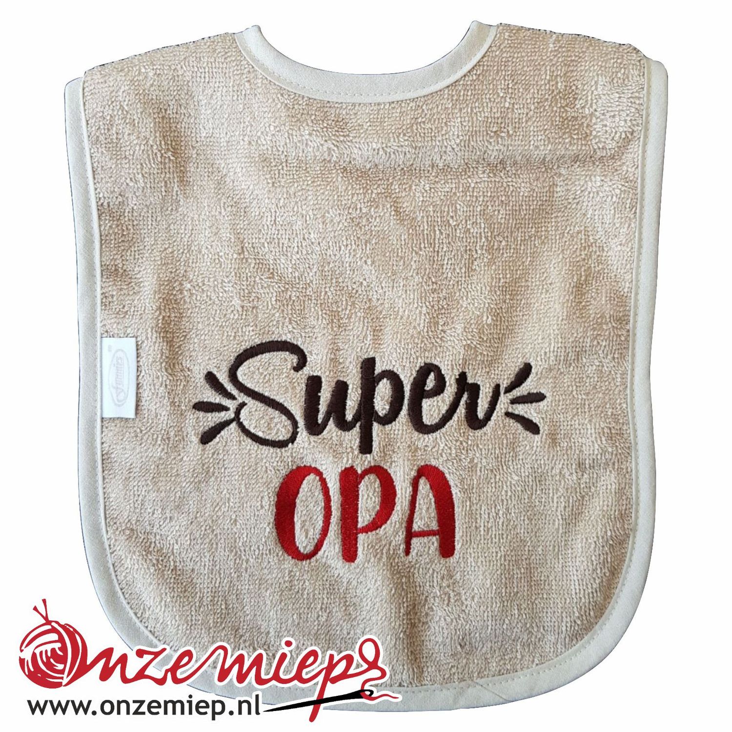 Crème slab met &quot;Super Opa&quot;