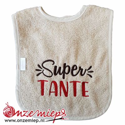 Crème slab met &quot;Super Tante&quot;