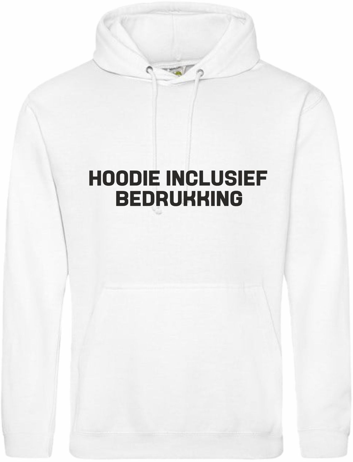 Hoodie inclusief bedrukking - artic white
