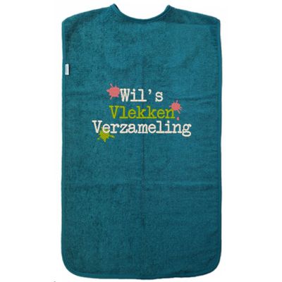 Persoonlijke lake green slab voor volwassenen met naam - 50 x 100 cm - Vlekkenverzameling of andere tekst