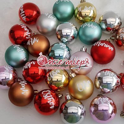 Kerstbal met naam